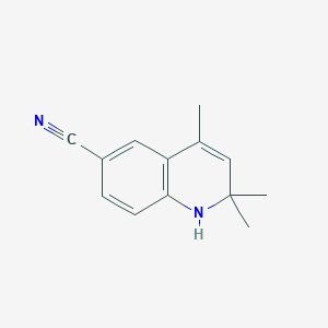 molecular formula C13H14N2 B2786934 2,2,4-trimethyl-1H-quinoline-6-carbonitrile CAS No. 1260878-45-2
