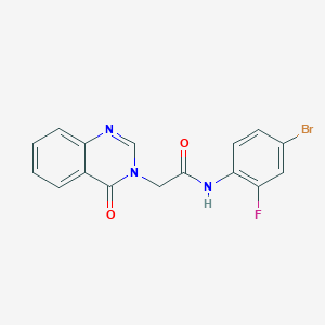 molecular formula C16H11BrFN3O2 B278694 N-(4-bromo-2-fluorophenyl)-2-(4-oxoquinazolin-3(4H)-yl)acetamide 