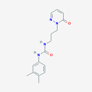 1-(3,4-dimethylphenyl)-3-(3-(6-oxopyridazin-1(6H)-yl)propyl)urea