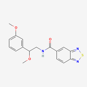 molecular formula C17H17N3O3S B2786959 N-(2-methoxy-2-(3-methoxyphenyl)ethyl)benzo[c][1,2,5]thiadiazole-5-carboxamide CAS No. 1797879-64-1