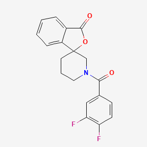 molecular formula C19H15F2NO3 B2786961 1'-(3,4-Difluorobenzoyl)spiro[2-benzofuran-3,3'-piperidine]-1-one CAS No. 1797873-64-3
