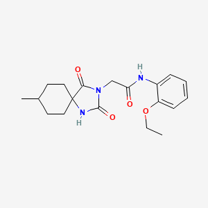 molecular formula C19H25N3O4 B2786981 N-(2-ethoxyphenyl)-2-(8-methyl-2,4-dioxo-1,3-diazaspiro[4.5]decan-3-yl)acetamide CAS No. 850477-35-9