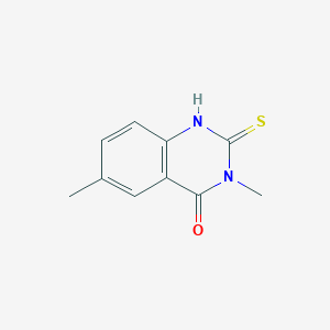 molecular formula C10H10N2OS B2786990 2-mercapto-3,6-dimethylquinazolin-4(3H)-one CAS No. 80195-31-9