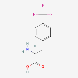 molecular formula C10H10F3NO2 B2786997 4-(Trifluoromethyl)-dl-phenylalanine CAS No. 114872-99-0; 114926-38-4; 14091-16-8