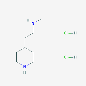 molecular formula C8H20Cl2N2 B2787000 Methyl[2-(piperidin-4-yl)ethyl]amine dihydrochloride CAS No. 118768-93-7