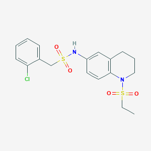 1-(2-chlorophenyl)-N-(1-(ethylsulfonyl)-1,2,3,4-tetrahydroquinolin-6-yl)methanesulfonamide