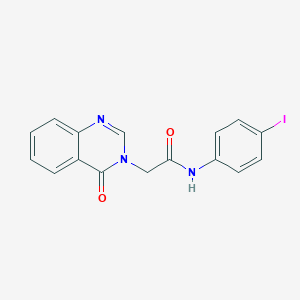 molecular formula C16H12IN3O2 B278701 N-(4-iodophenyl)-2-(4-oxoquinazolin-3(4H)-yl)acetamide 