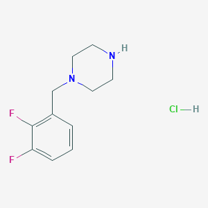 molecular formula C11H15ClF2N2 B2787013 1-(2,3-Difluorobenzyl)piperazine hydrochloride CAS No. 510725-56-1