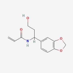 N-[1-(1,3-Benzodioxol-5-yl)-3-hydroxypropyl]prop-2-enamide