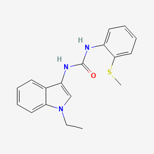 1-(1-ethyl-1H-indol-3-yl)-3-(2-(methylthio)phenyl)urea