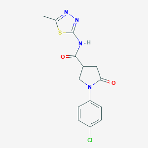 1-(4-chlorophenyl)-N-(5-methyl-1,3,4-thiadiazol-2-yl)-5-oxopyrrolidine-3-carboxamide