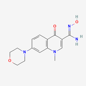 N'-Hydroxy-1-methyl-7-morpholin-4-yl-4-oxoquinoline-3-carboximidamide