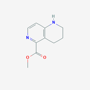 molecular formula C10H12N2O2 B2787022 Methyl 1,2,3,4-tetrahydro-1,6-naphthyridine-5-carboxylate CAS No. 2408974-99-0