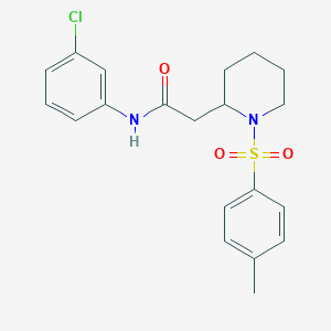 N-(3-chlorophenyl)-2-(1-tosylpiperidin-2-yl)acetamide