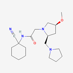 N-(1-Cyanocyclohexyl)-2-[(2S,4S)-4-methoxy-2-(pyrrolidin-1-ylmethyl)pyrrolidin-1-yl]acetamide