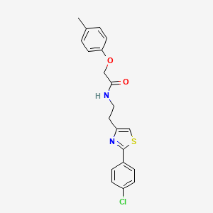 molecular formula C20H19ClN2O2S B2787047 N-{2-[2-(4-chlorophenyl)-1,3-thiazol-4-yl]ethyl}-2-(4-methylphenoxy)acetamide CAS No. 946204-19-9