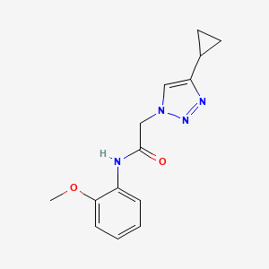 molecular formula C14H16N4O2 B2787055 2-(4-Cyclopropyltriazol-1-yl)-N-(2-methoxyphenyl)acetamide CAS No. 2415554-26-4