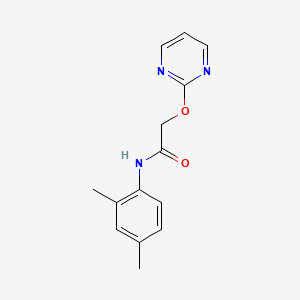molecular formula C14H15N3O2 B2787057 N-(2,4-dimethylphenyl)-2-(pyrimidin-2-yloxy)acetamide CAS No. 1286698-05-2