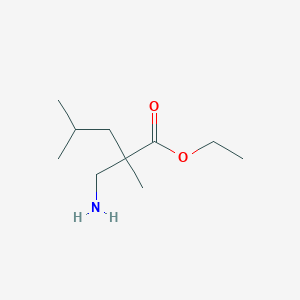 Ethyl 2-(aminomethyl)-2,4-dimethylpentanoate