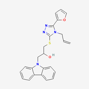 1-(4-Allyl-5-furan-2-yl-4H-[1,2,4]triazol-3-ylsulfanyl)-3-carbazol-9-yl-propan-2-ol