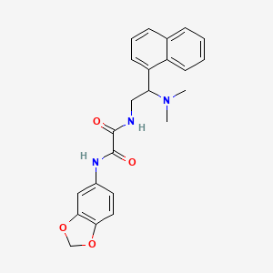 N1-(benzo[d][1,3]dioxol-5-yl)-N2-(2-(dimethylamino)-2-(naphthalen-1-yl)ethyl)oxalamide
