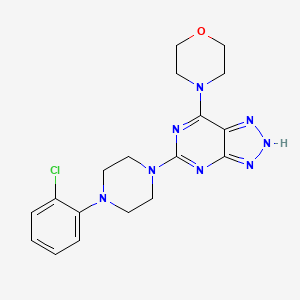 4-(5-(4-(2-chlorophenyl)piperazin-1-yl)-3H-[1,2,3]triazolo[4,5-d]pyrimidin-7-yl)morpholine