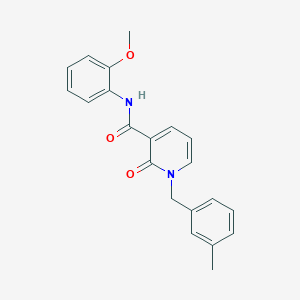 molecular formula C21H20N2O3 B2787080 N-(2-methoxyphenyl)-1-(3-methylbenzyl)-2-oxo-1,2-dihydropyridine-3-carboxamide CAS No. 899947-89-8