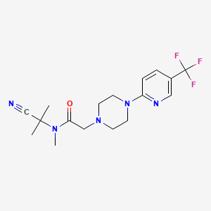 N-(2-cyanopropan-2-yl)-N-methyl-2-[4-[5-(trifluoromethyl)pyridin-2-yl]piperazin-1-yl]acetamide