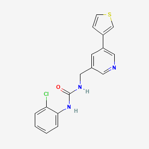 1-(2-Chlorophenyl)-3-((5-(thiophen-3-yl)pyridin-3-yl)methyl)urea