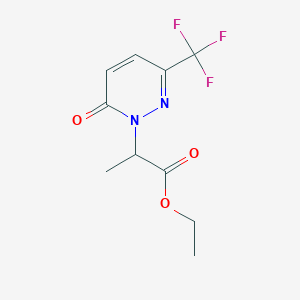 Ethyl 2-[6-oxo-3-(trifluoromethyl)pyridazin-1-yl]propanoate
