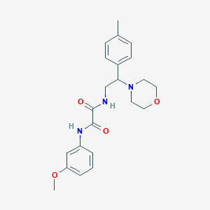 N1-(3-methoxyphenyl)-N2-(2-morpholino-2-(p-tolyl)ethyl)oxalamide