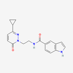 N-(2-(3-cyclopropyl-6-oxopyridazin-1(6H)-yl)ethyl)-1H-indole-5-carboxamide