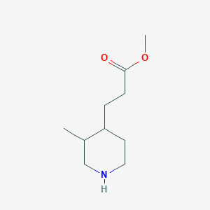 molecular formula C10H19NO2 B2787127 Methyl 3-(3-methylpiperidin-4-yl)propanoate CAS No. 2167199-98-4