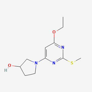 1-(6-Ethoxy-2-(methylthio)pyrimidin-4-yl)pyrrolidin-3-ol