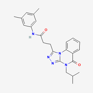 N-(3,5-dimethylphenyl)-3-(4-isobutyl-5-oxo-4,5-dihydro[1,2,4]triazolo[4,3-a]quinazolin-1-yl)propanamide