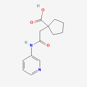 1-(2-Oxo-2-(pyridin-3-ylamino)ethyl)cyclopentanecarboxylic acid