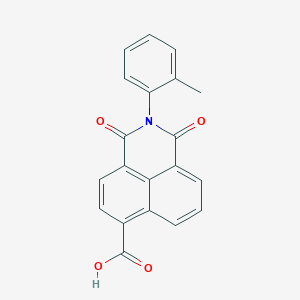 molecular formula C20H13NO4 B2787158 1,3-dioxo-2-(o-tolyl)-2,3-dihydro-1H-benzo[de]isoquinoline-6-carboxylic acid CAS No. 333351-47-6