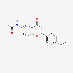 molecular formula C20H19NO3 B2787160 N-(2-(4-isopropylphenyl)-4-oxo-4H-chromen-6-yl)acetamide CAS No. 923677-44-5