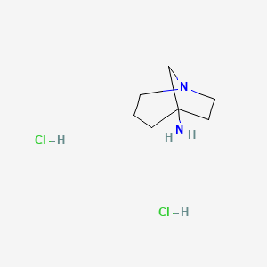 molecular formula C7H16Cl2N2 B2787167 1-Azabicyclo[3.2.1]octan-5-amine dihydrochloride CAS No. 2089255-43-4