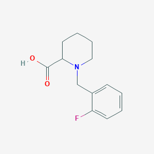 molecular formula C13H16FNO2 B2787178 1-(2-Fluorobenzyl)-2-carboxypiperidine CAS No. 1038577-25-1