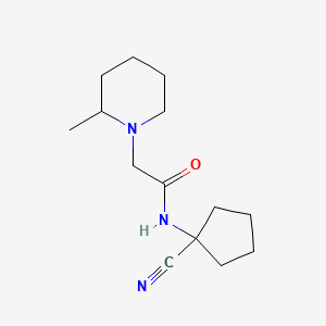 molecular formula C14H23N3O B2787183 N-(1-cyanocyclopentyl)-2-(2-methylpiperidin-1-yl)acetamide CAS No. 1037949-83-9