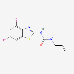 molecular formula C11H9F2N3OS B2787193 1-Allyl-3-(4,6-difluorobenzo[d]thiazol-2-yl)urea CAS No. 1206998-57-3