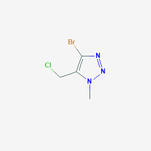 4-bromo-5-(chloromethyl)-1-methyl-1H-1,2,3-triazole