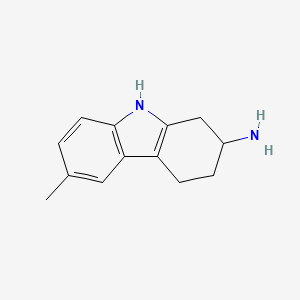 molecular formula C13H16N2 B2787204 6-甲基-2,3,4,9-四氢-1H-咔唑-2-胺 CAS No. 1706459-08-6