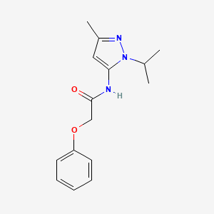 molecular formula C15H19N3O2 B2787221 N-(1-isopropyl-3-methyl-1H-pyrazol-5-yl)-2-phenoxyacetamide CAS No. 1171459-39-4