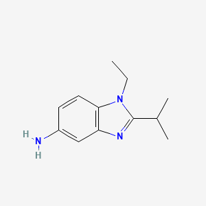 molecular formula C12H17N3 B2787227 1-Ethyl-2-isopropyl-1H-benzoimidazol-5-ylamine CAS No. 879037-89-5