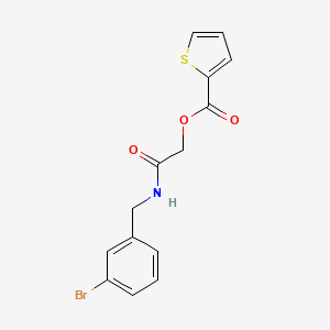 2-((3-Bromobenzyl)amino)-2-oxoethyl thiophene-2-carboxylate