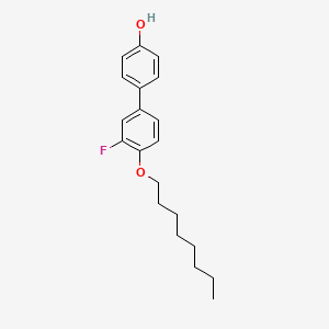 molecular formula C20H25FO2 B2787235 3'-Fluoro-4'-(octyloxy)[1,1'-biphenyl]-4-ol CAS No. 127655-30-5