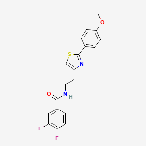 molecular formula C19H16F2N2O2S B2787238 3,4-difluoro-N-(2-(2-(4-methoxyphenyl)thiazol-4-yl)ethyl)benzamide CAS No. 863513-58-0