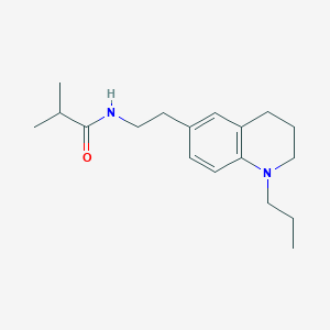 molecular formula C18H28N2O B2787244 N-(2-(1-propyl-1,2,3,4-tetrahydroquinolin-6-yl)ethyl)isobutyramide CAS No. 955592-46-8